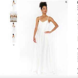 Faith Maxi Dress Ivory Luxe Satin